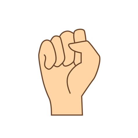 Fist Hand Png Vector Human Fist Illustration Raised Fist Symbol