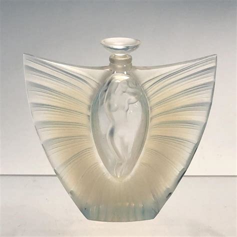 Three Lalique Frosted Glass Factice Perfume Bottles