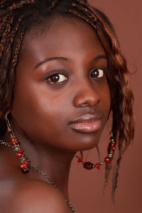 Beautiful African Girl Silling Stock Photos Free Royalty