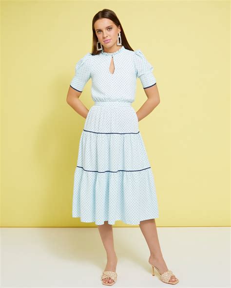 Dunnes Stores Print Savida Polka Dot Midi Dress