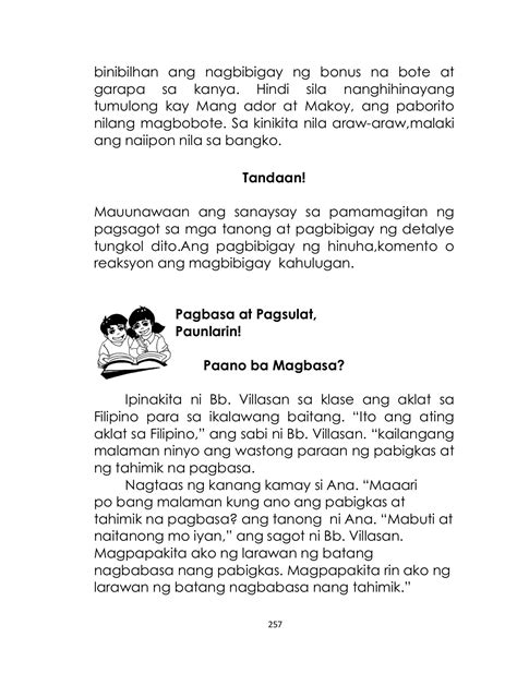 Mother Tongue Grade 2 Palawan Blogon Page 264 Flip Pdf Online
