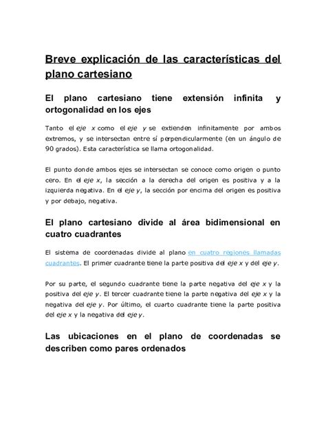 Download PDF Breve Explicación De Las Características Del Plano