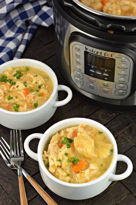 Remove chicken thighs from the slow cooker and shred the chicken before returning to the pot with the juices. EASY Instant Pot Chicken and Dumplings Recipe