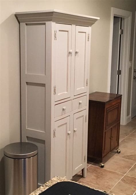 This took us several days to complete. Farmhouse Pantry-36 | Farmhouse pantry, Tall cabinet ...