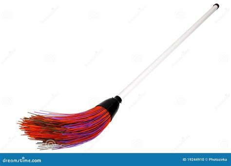 Coloured Plastic Broom Stock Photo Image Of Color Plastic 19244910