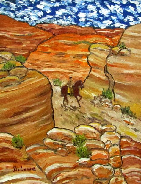 Ridin Down The Canyon Painting By Danny Lowe Pixels