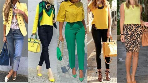ropa de moda 2022 usando el color amarillo un color de moda 7 2022 combinaciones de ropa en