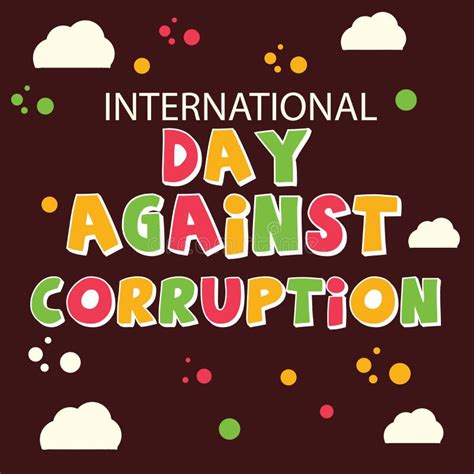 International Day Against Corruption Stock Illustration Illustration