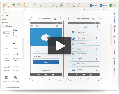 Android Mockups Tool | Create Android Mockups Online ...