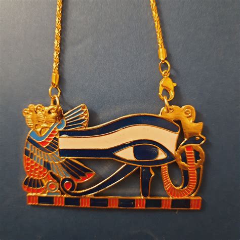 Unique Tutankhamun Wadjet Pendant Eye Of Horus Pendant Etsy