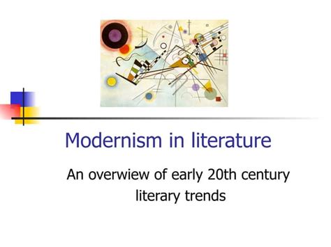 American Literature Introduction To The Modern Period Ppt