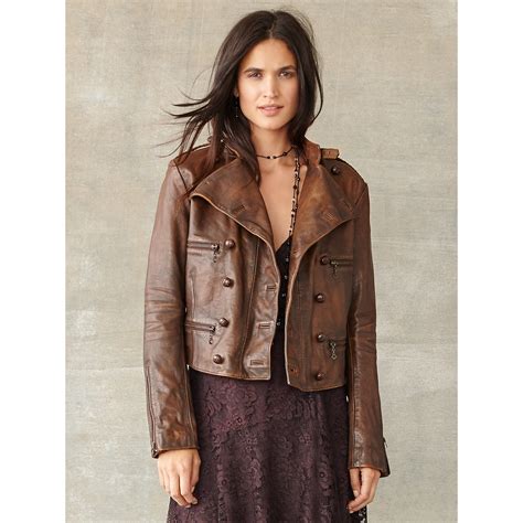 I did a search for leather jackets and not much came up. Lyst - Rrl Leather Rider Jacket in Brown