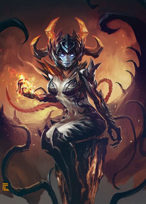 Demon Girl Yuan Cui Dark Fantasy Art Demon Girl