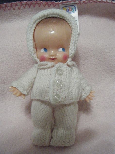 Vintage Cupie Doll Kewpie With Sweater Set 7 Excellent Condition