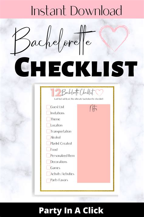 Bachelorette Party Planner Maid Of Honor Planner Printable Etsy