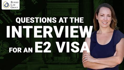 E2 Visa Interview Questions E2 Visa Attorney Youtube