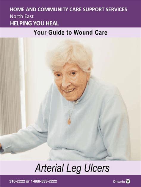 Fillable Online Your Guide To Wound Care Arterial Leg Ulcers Fax