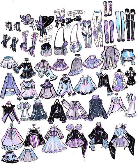 Custom Mix And Match Outfits 12 By Guppie Vibes On Deviantart Drawing