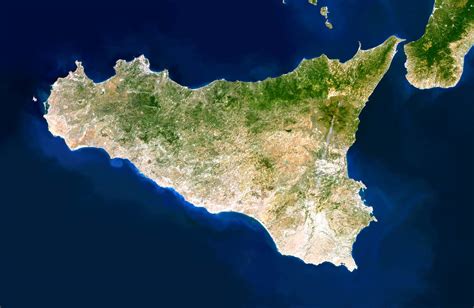 Sicily Map Or Map Of Sicily