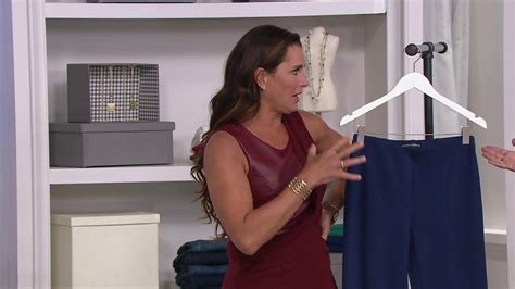 Brooke Shields Timeless Ponte Ankle Pants With Side Zip On Qvc Youtube