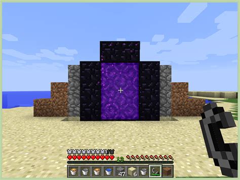 How To Make A Nether Portal In Minecraft With Pictures Wikihow