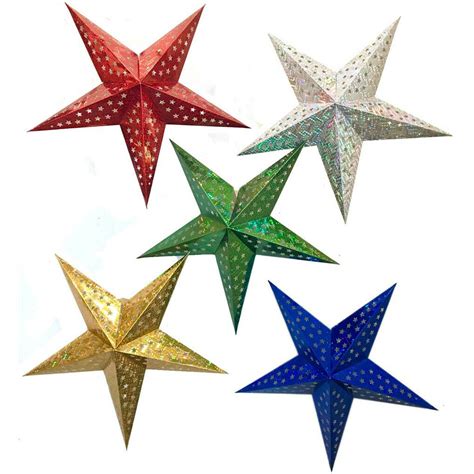 Paper Star Lantern Lampshade Paper Star Light Shade Christmas Star