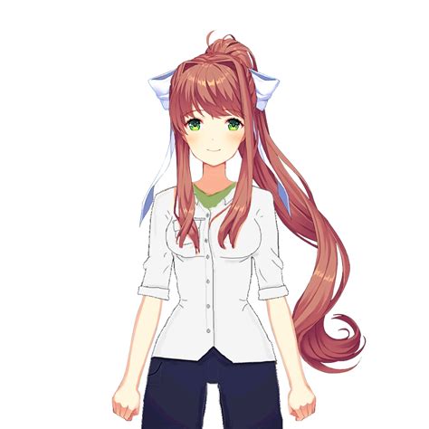 Heres A Casual Monika Sprite For Whoever Wants It Leave A Comment If