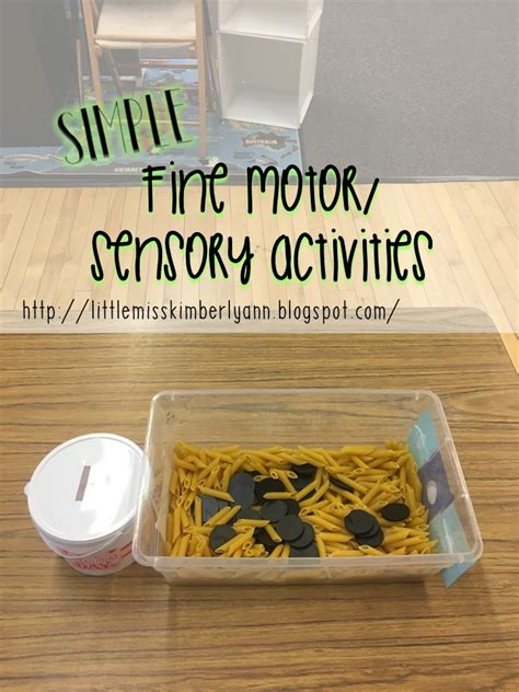 Little Miss Kims Class Simple Fine Motor Sensory Activities