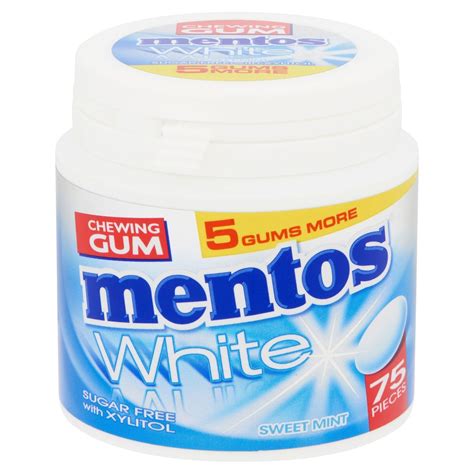 Mentos Chewing Gum White Sweet Mint 75 Pièces 1125 G Carrefour Site