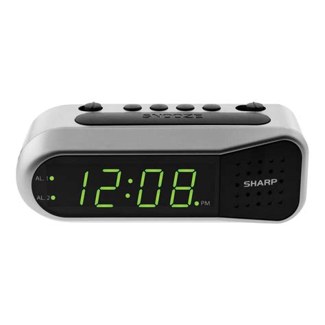 Sharp Digital Alarm Clock With Dual Alarm