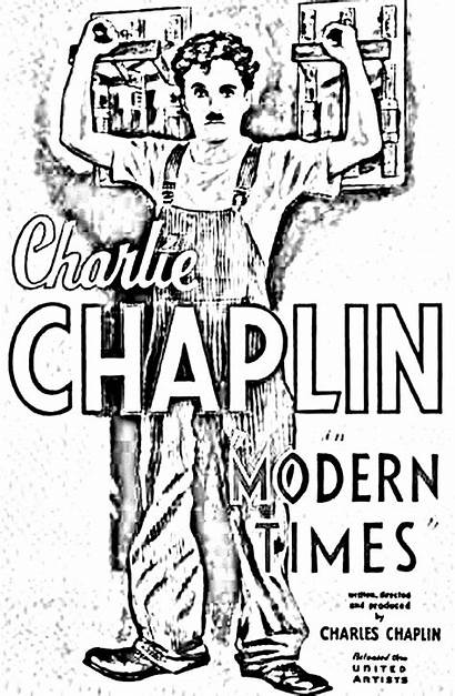 Chaplin Charlie Coloring Modernes Temps Pages Posters