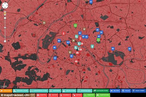 Map Zombie 1 7 10 London Top Attractions Map