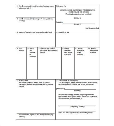 15 Certificate Of Origin Templates Samples Examples And Format