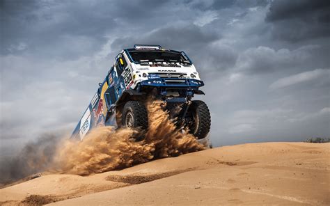 Download Wallpapers Kamaz 4326 Desert Dakar Rally 2017 Dunes Kamaz