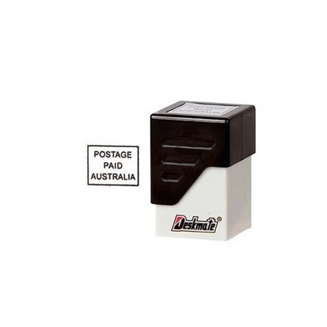 Deskmate Pre Inked Office Stamp Paid Red