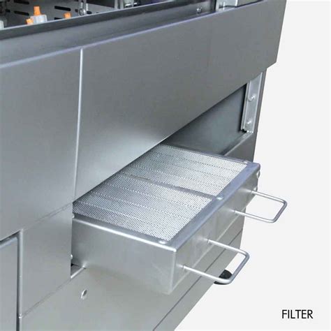 The larger washers and dryers sold today don't fit on the standard cheap plastic drain trays. Buy Elpress EKW 3500 Tray Washer | Industrial Crate ...