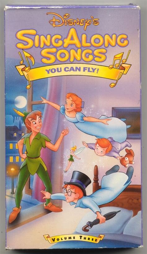 Disneys Sing Along Songs You Can Fly Vhs Peter Pan Volume Jungle Hot