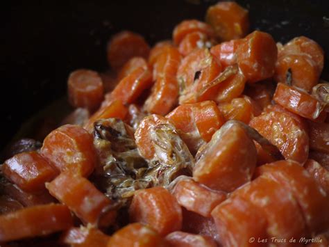 La Cuisine de Myrtille Carottes à la crème fraîche et aux oignons
