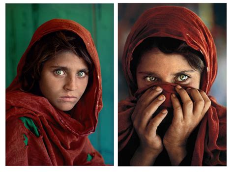 The Dark Side Of The Afghan Girl Portrait Glamflame