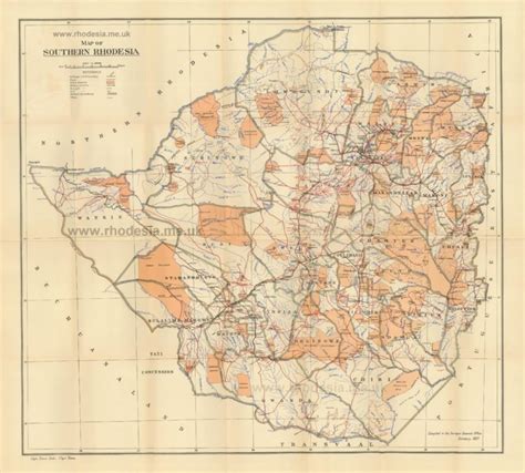 Rhodesian Maps Archive Of Rhodesia