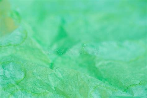 Green Creased Paper Tissue Texture Background Stock Photo Image Of