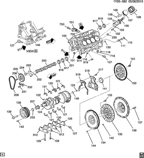 Corvette Engine Asm L V Part Cylinder Block Related Parts