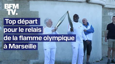 JO 2024 top départ pour le relais de la flamme à Marseille