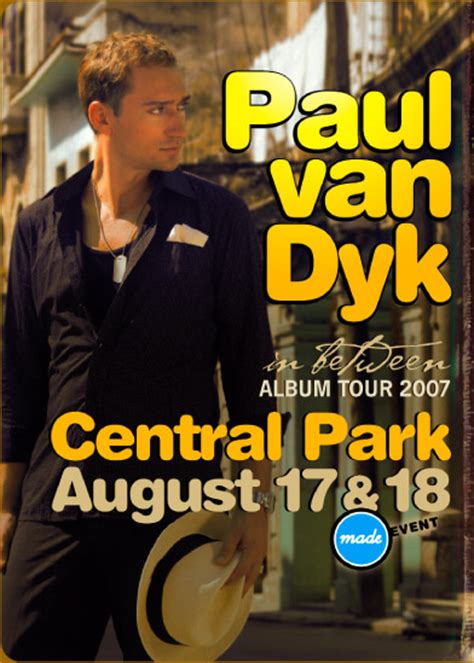 Ra Paul Van Dyk In Between Album Tour At Rumsey Playfield In Central