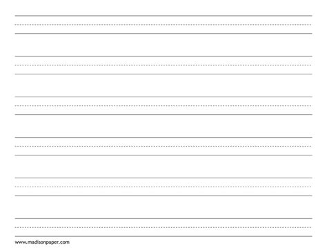 Great for home and/or school! Printable Handwriting Paper - Madison's Paper Templates