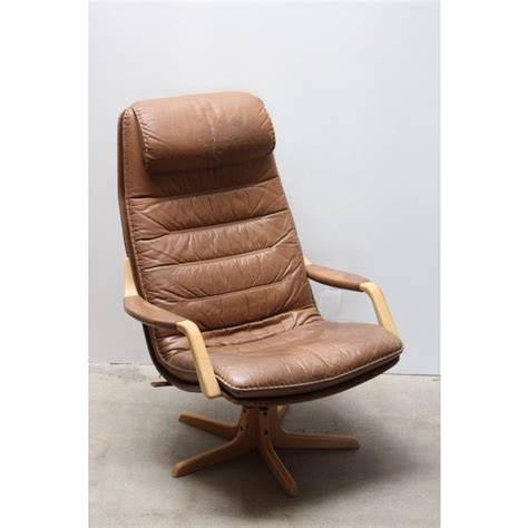 Treasury item mid century eames era. Mid-Century Brown Leather Lounge Chair | Chairish