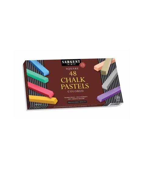 Sargent Art Colored Square Chalk Pastels 48 Colors Buy Online At