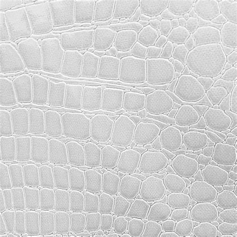 Faux Alligator Print Vinyl Fabric White Faux Animal Print Sold By