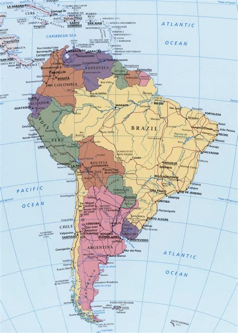 Map Of South America With Provinces