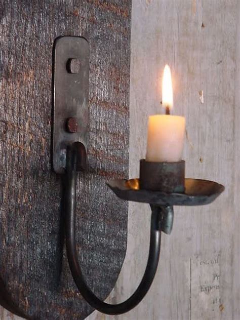 Rustic Candle Wall Sconces Wall Design Ideas